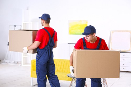 Student storage unit in Silvertown with packed boxes and luggage