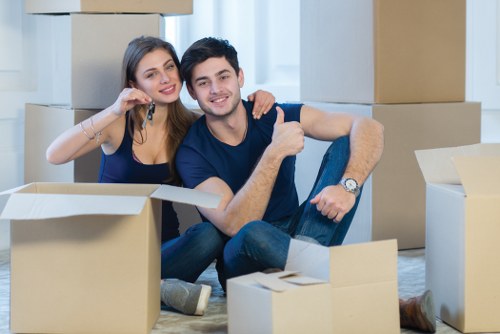 Local removal team organizing a Silvertown property move