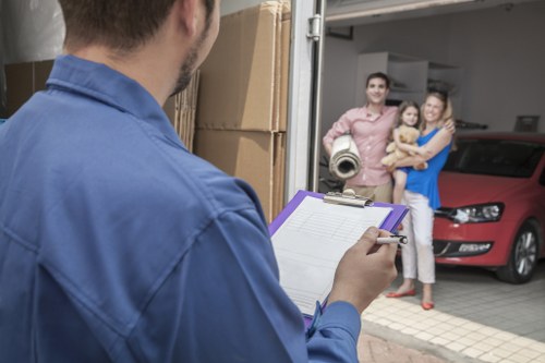 Packed mobile self storage unit for residential and business use