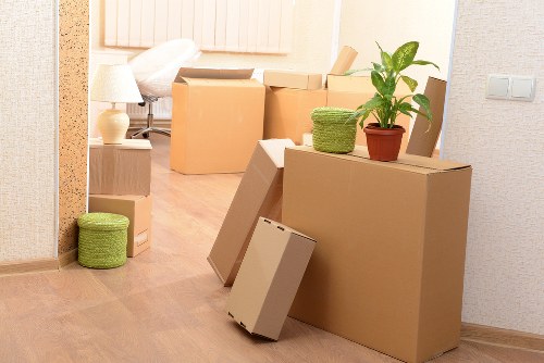 Local removals team handling furniture in Silvertown