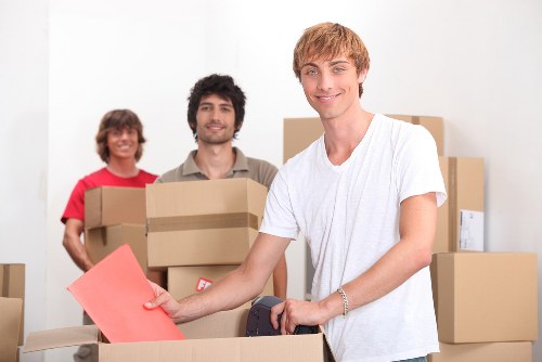 Business packing preparation for an office relocation in Silvertown